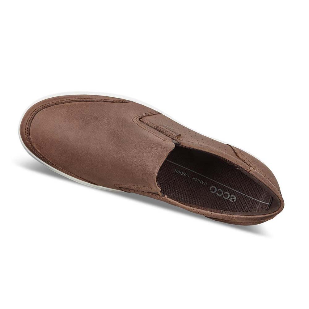 Ecco Soft 7 Slip-on Fritidssko Herre Brune | NO 481MQZ